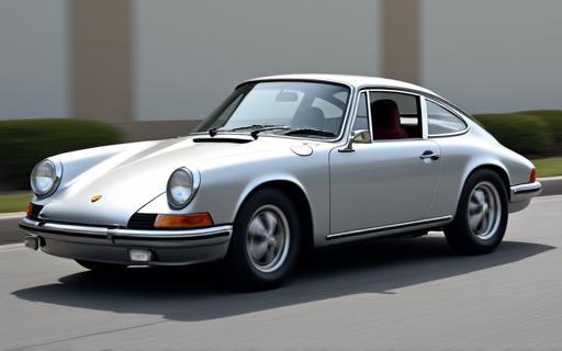 Silver Porsche 911 Carrera